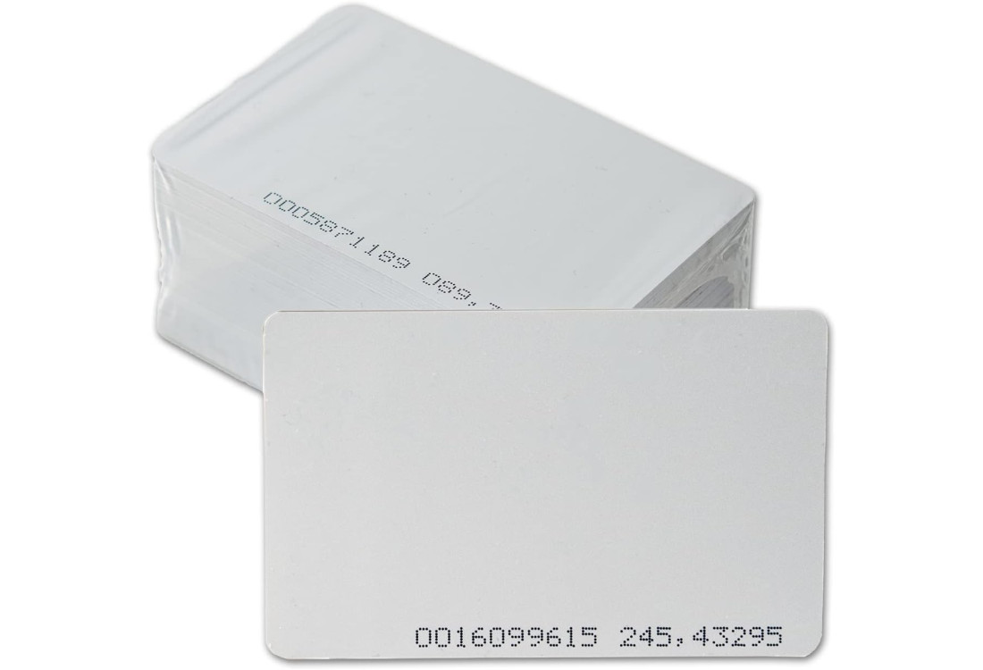 Bezkontaktní tenká RFID karta EM 125kHz s číslem | SEBURY BEC-02