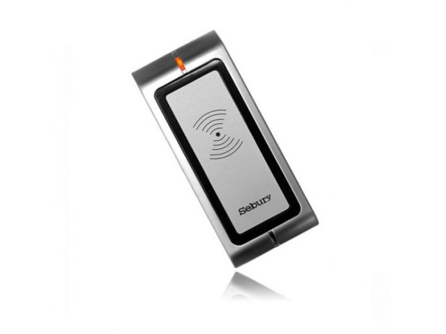 Štíhlá kovová systémová RFID čtečka EM/HID 125 kHz | Sebury R4
