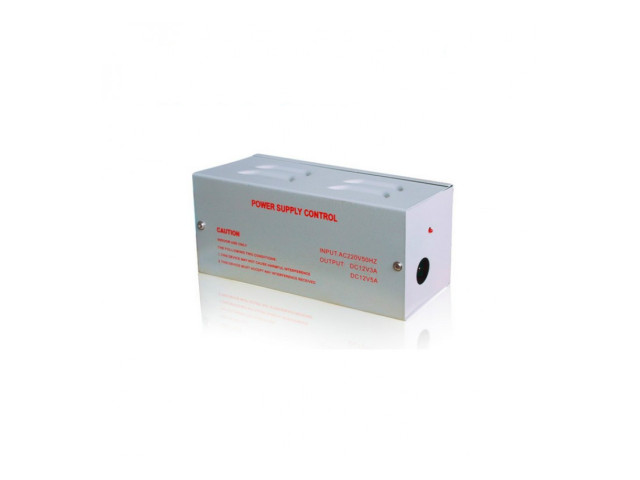 Napájecí zdroj Sebury BPS-01 pro přístupové systémy, 12 V / 3 A