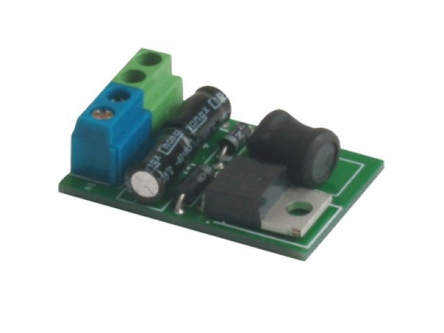 Napájecí konvertor PCB-504, vstup 16-28 V DC, výstup 12 V / 1 A