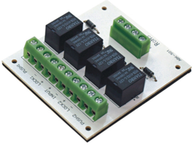 Interlock modul / blokovací relé pro dvoje dveře PCB-501