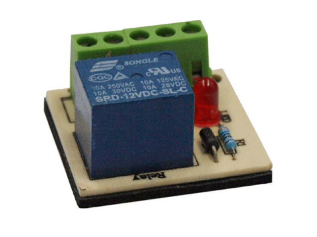 Posilovací reléový modul PCB-502, cívka 12 V DC, kontakt 10 A